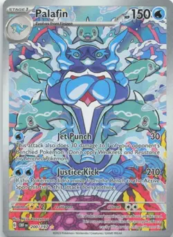 Palafin 200/197 - Illustration Rare Full Art - Obsidian Flames Pokemon TCG (NM) - Image 1