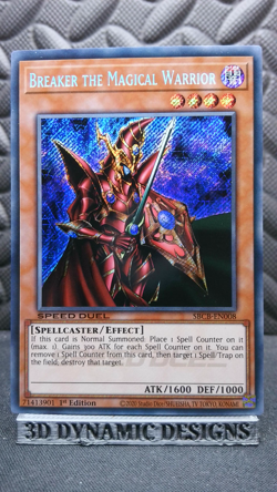 | Yugioh Breaker the Magical Warrior SBCB-EN008 1st Secret Rare NM/M 🔥 | - Image 1