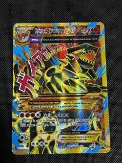 Primal Groudon EX 97/98 Secret Rare Ancient Origins Pokemon MP Played - Image 1
