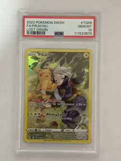 PSA10 Pokemon TCG Pikachu Lost Origin Trainer Gallery Tg05/Tg30 Holo Ultra Rare - Image 1