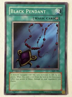 YUGIOH Black Pendant MRL-003 1st edition Super Rare NM - Image 1