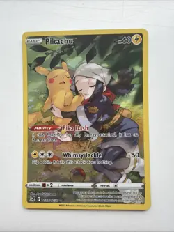 Pokemon Pikachu TCG Lost Origin Trainer Gallery Holo Ultra Rare Card TG05/TG30 - Image 1