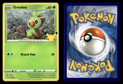 Grookey 8/25 Holo Promo McDonald's 25th Anniversary Promos Pokemon Card - Image 1