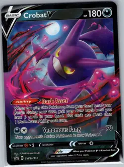 Crobat V SWSH110 SWSH: Sword & Shield Promo Cards - Pokemon Card - NM - Image 1