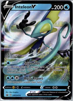Inteleon V SWSH016 SWSH: Sword & Shield Promo Cards - Pokemon Card - NM - Image 1
