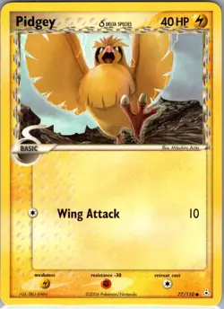 Pidgey (Delta Species) 77/110 Non Holo Holon Phantoms - Pokemon Card - NM - Image 1
