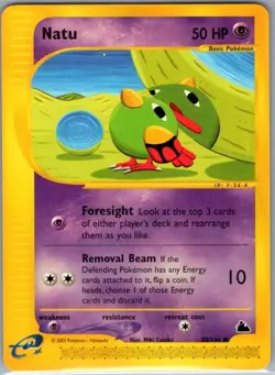 Natu 80/144 Non Holo Skyridge - Pokemon Card - NM - Image 1