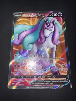 Galarian Rapidash V 167 Chilling Reign -Ultra Rare Full Art Pokemon Card English - Image 2