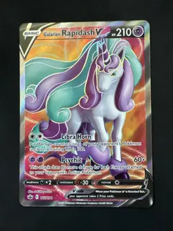 Galarian Rapidash V 167 Chilling Reign -Ultra Rare Full Art Pokemon Card English - Image 4