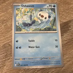 Oshawott Common SV: White Flare 021/086 NM Pokemon Card - Image 1