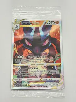 Lucario VSTAR SWSH291 SWSH: Sword & Shield Promo Cards Holo SEALED - Image 1