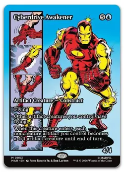 Cyberdrive Awakener (Borderless) #53 NM Marvel Universe Eternal-Legal Magic MTG - Image 1