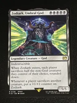 MTG Final Fantasy Zodiark, Umbral God 0128 NM Rare - Image 1