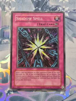 SKE-041 Shadow Spell Super Rare 1st Edition Moderately Played YuGiOh TCG - Image 1