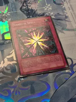 SKE-041 Shadow Spell Super Rare 1st Edition Moderately Played YuGiOh TCG - Image 2