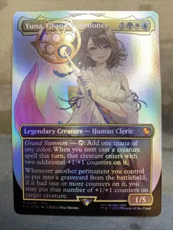 MTG Yuna, Grand Summoner (Borderless) Foil NM Commander: FINAL FANTASY Magic 208 - Image 1