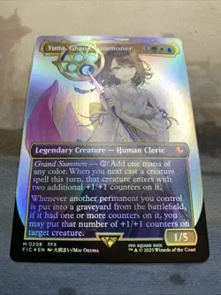 MTG Yuna, Grand Summoner (Borderless) Foil NM Commander: FINAL FANTASY Magic 208 - Image 2