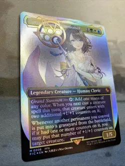MTG Yuna, Grand Summoner (Borderless) Foil NM Commander: FINAL FANTASY Magic 208 - Image 3
