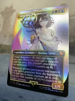 MTG Yuna, Grand Summoner (Borderless) Foil NM Commander: FINAL FANTASY Magic 208 - Image 4