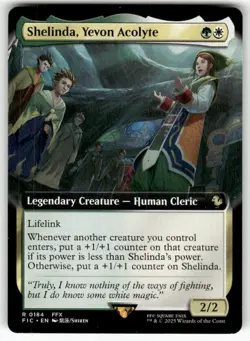 Shelinda, Yevon Acolyte (Extended Art) 184 Commander: FINAL FANTASY MTG NM - Image 1