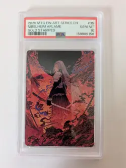 Nibelheim Aflame Art (Gold-Stamped Signature) Art Series: Final Fantasy PSA 10 - Image 1