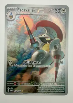 Escavalier 138/086 Black Bolt Illustration Rare NM Pokemon TCG English - Image 1