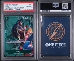 2025 ONE PIECE TOURNAMENT PACK VOL.1 #014 SANJI TNMT PACK VOL.1-WINNER PSA 10 - Image 3