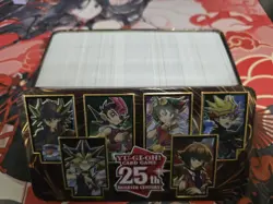 300+ Bulk Holographic Yugioh Trading Card Collection w/ Collectable Tin. - Image 1