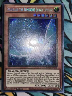 Yugioh! Seleglare the Luminous Lunar Dragon - MP21-EN159 - Prismatic Secret Rare - Image 1