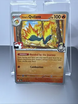 Ethan's Quilava 033/182 Pokemon Play Stamp Prize Pack Series Cards Regular - Image 1
