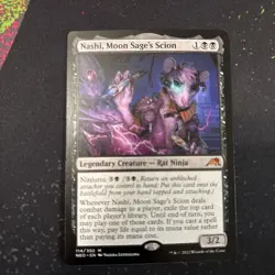 MTG TCG Nashi, Moon Sage's Scion - Kamigawa: Neon Dynasty (NEO)-LP - Image 1