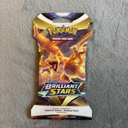 Pokemon Brilliant Stars Booster Pack Sleeved Blister Pokemon Sword Shield - Image 1