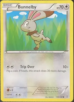 Bunnelby 120/160 XY - Primal Clash Regular - Pokemon Card - Image 1