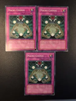 3 X yugioh Macro Cosmos EOJ-EN057 Common 1st Edition Playset - Image 1