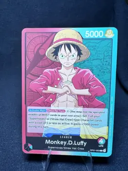 One Piece MONKEY.D.LUFFY Demo Pre Errata Alpha “not for sale” border - Image 1