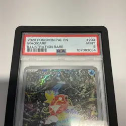 Pokemon 2023 Magikarp 203/193 Sv02 Paldea Evolved Illustration Rare Holo PSA 9 - Image 2