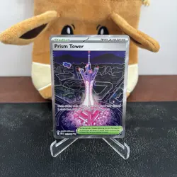 Prism Tower 111/086 UR Ultra Rare NM/M Chaos Rising Pokemon TCG - Image 1