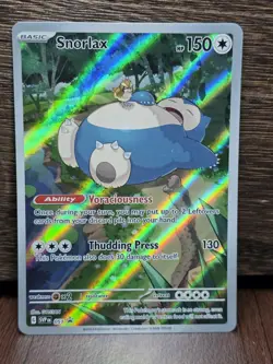Snorlax SVP EN 051 Black Star Promo Scarlet & Violet Pokemon 151 Card NM - Image 1