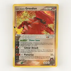 Pokemon Team Magma's Groudon 9/95 Rare Holo 2004 Nintendo Card - Image 1