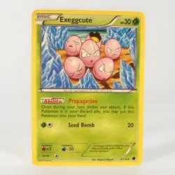 Pokemon Exeggcute #4/116 Uncommon Plasma Freeze Card LP Condition - Image 1