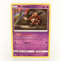 Mr. Mime 11/18 Rare Holo Card Detective Pikachu 2019 Pokemon TCG LP/NM - Image 1