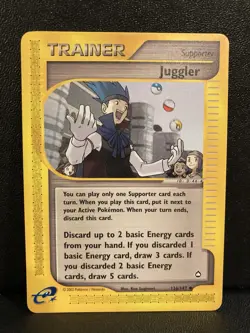Pokemon Juggler 126/147 Aquapolis Uncommon Trainer Non Holo Card - Image 1