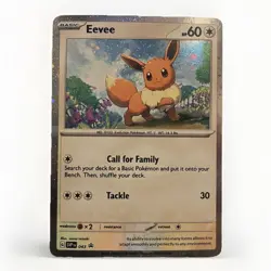 Eevee 200 2025 Pokemon Black Star Promo Cosmos Holo Destined Rivals Card - Image 1