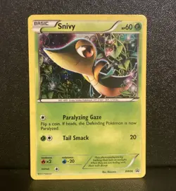Snivy Cosmos Holo BW06 Black Star Promo 2011 Pokemon Card LP - Image 1