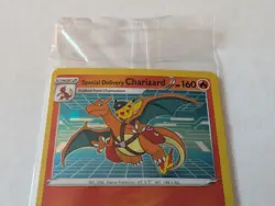 Special Delivery Charizard Pokemon Promo Card SEALED SWSH075 - Image 3