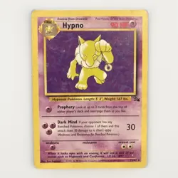 Hypno - Fossil Set - 23/62 - Non Holo Foil Rare - Pokemon Card - LP - Image 1