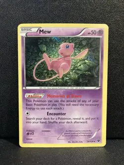 Mew 29/124 Holo Rare Fates Collide Pokemon Card - Image 1