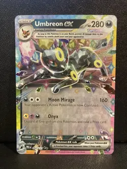 Umbreon EX 060/131 Prismatic Evolutions Holo Card Near Mint Condition - Image 1