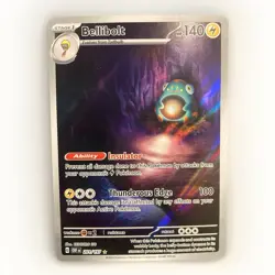 Pokemon TCG Bellibolt 201/197 Sv03: Obsidian Flames Holo Illustration Rare Card - Image 1