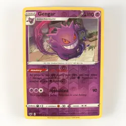 Pokemon Gengar 085/202 Reverse Holo Sword And Shield LP Card - Image 1
